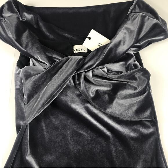 ALIX NYC Grove Twisted Bodysuit silver - Picture 7 of 13